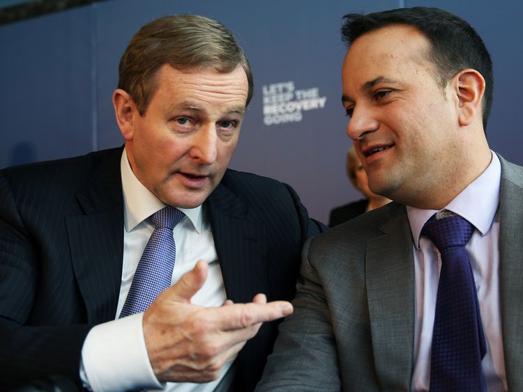 Enda Kenny (L) and Leo Varadkar