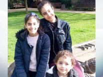 (L-R) Choucair sisters Fatima, 11; Mierna, 14; and Zeinab, 3