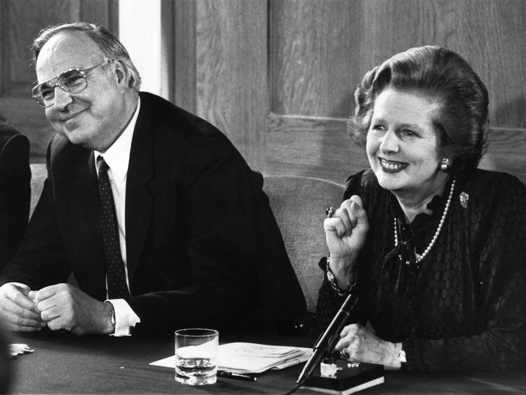 Mr Kohl formed a close alliance with British Prime Minister Margaret Thatcher