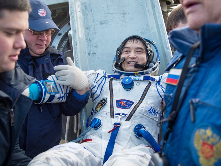 Japanese astronaut Takuya Onishi returns from a 115-day joint mission with NASA and Kazakhstan in October