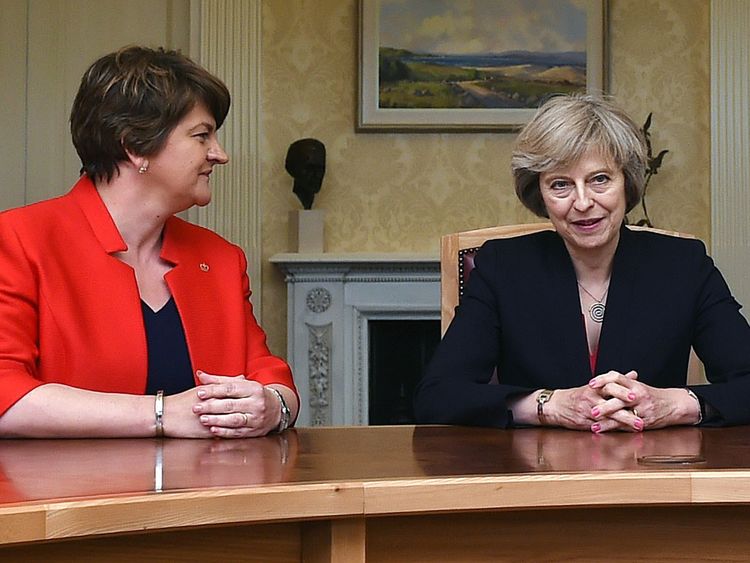 Senior Tories have expressed concern about a pact with the DUP and Arlene Foster. File pic 