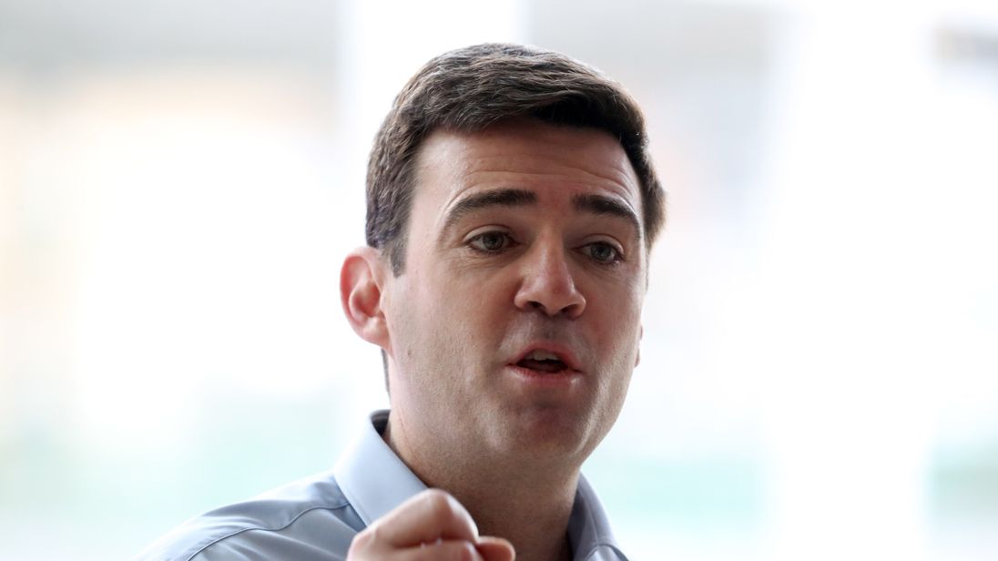 Labour&#39;s Andy Burnham, mayor of Greater Manchester