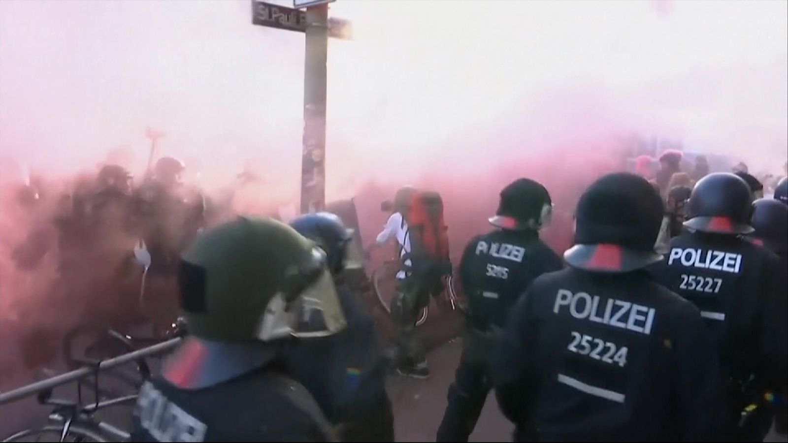 Police move to exert control as protests mount in Hamburg ahead of G20 talks