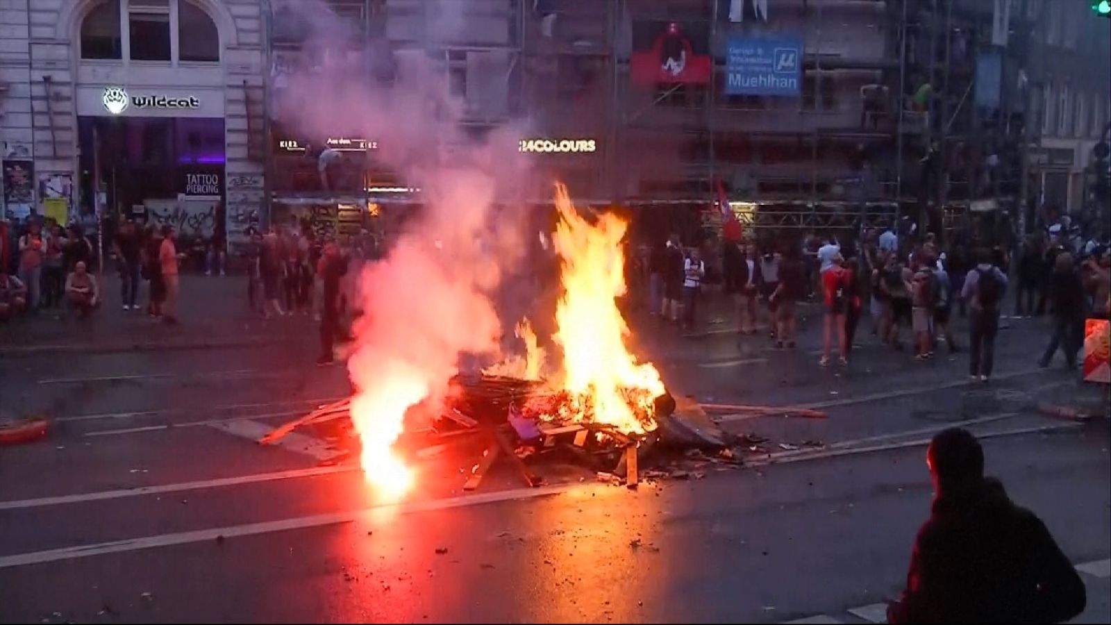 Protests on streets of Hamburg against backdrop of G20 summit