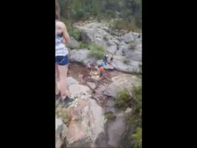 A swimming hole at Tonto National Forest in Arizona, where four people have died in a flood