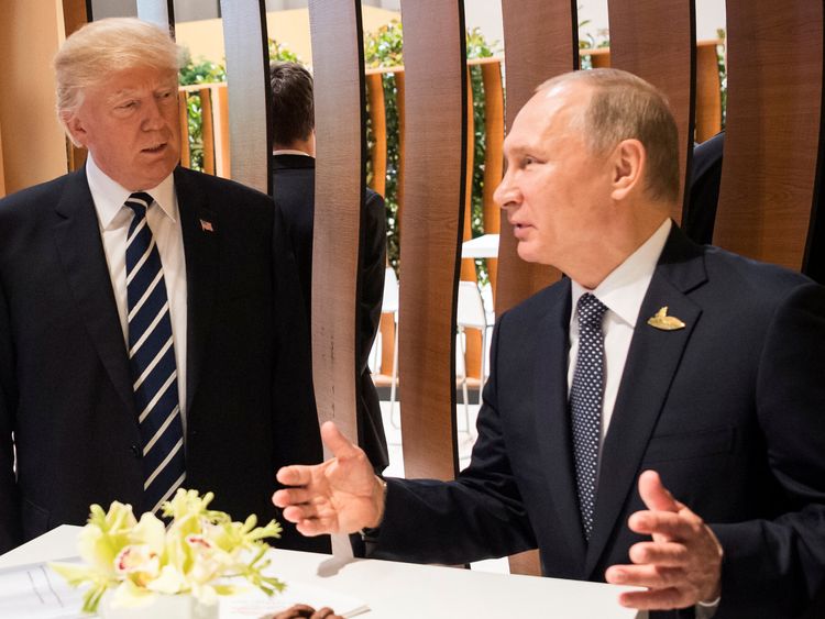 Donald Trump and Vladimir Putin