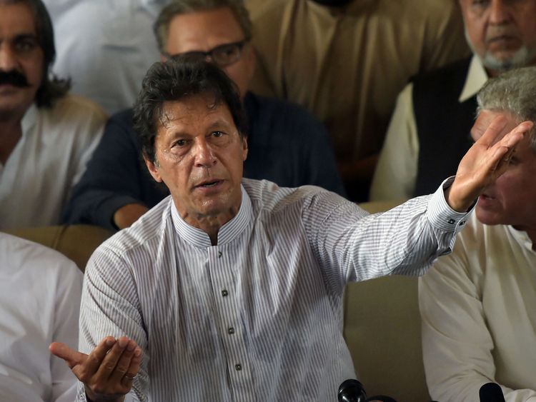 Opposition leader and former cricket star Imran Khan spearheaded the campaign against Sharif