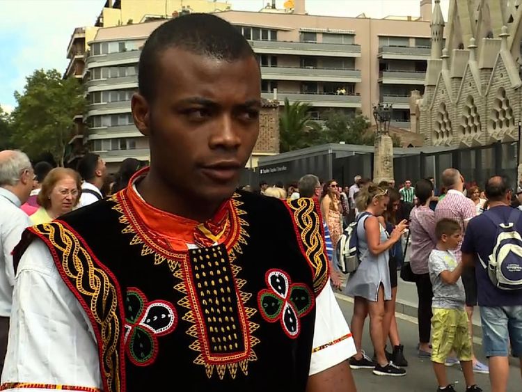 Godlove Amungwa, a Cameroonian student, said 'we are not afraid'