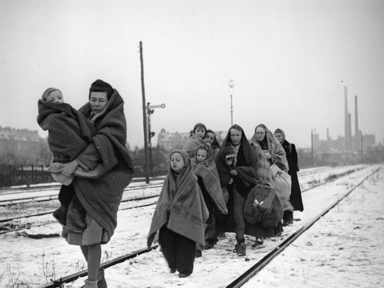 Polish refugees at the end of WWII