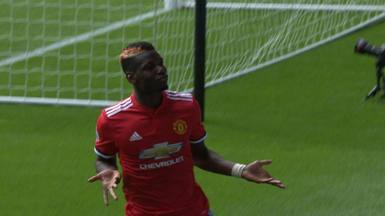 Paul Pogba scored arguably the pick of the United goals at Swansea