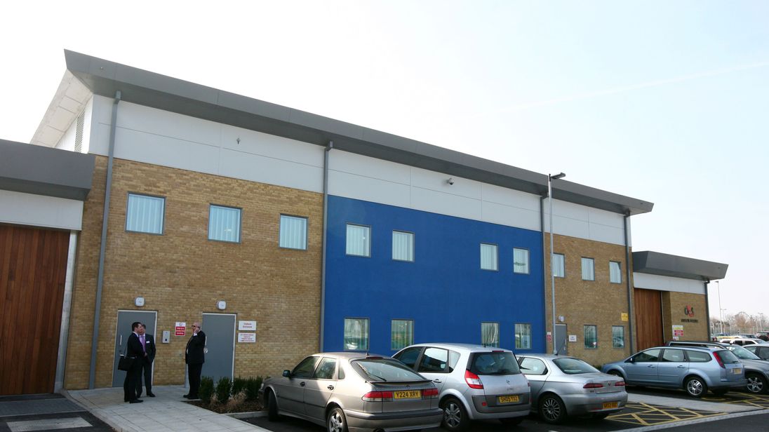 File photo dated 18/03/09 of Brook House Immigration Removal Centre, next to Gatwick Airport in West Sussex. Nine staff have been suspended from a G4S immigration centre after claims of abuse and assaults against detainees.