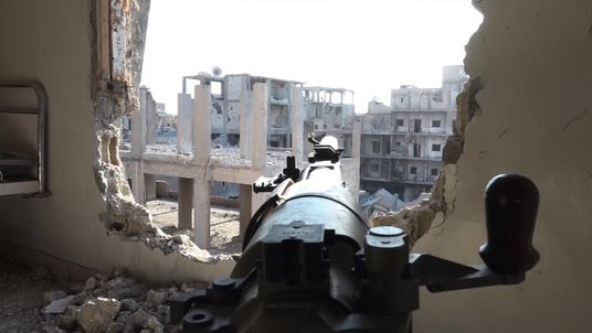 Soldiers in their teens fight with homemade weapons and AK47s