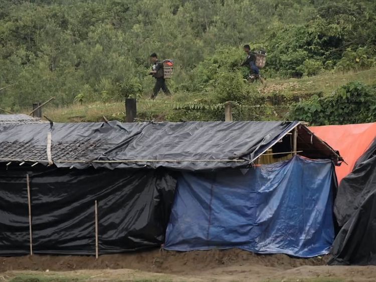 There were tense moments when soldiers were sighted near the camp