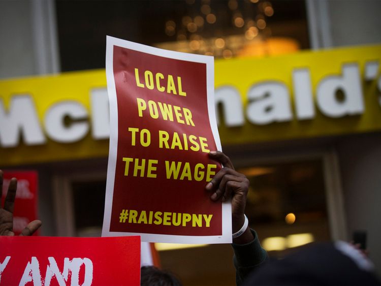 McDonald's has faced strikes in other countries over pay, including in the US