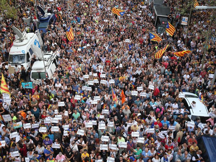 Hundreds of thousands joined protests