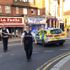 Police near Southgate station. Pic: Debbie