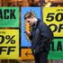UK retail sales fall as shoppers hunt for bargains