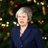 Theresa May speaks outside 10 Downing Street after a confidence vote by Conservatives