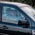 The Duke of Edinburgh driving his Land Rover Freelander on the Sandringham Estate Norfolk 2 days after his crash.