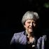 Prime Minister Theresa May arrives to attend an Easter Sunday church service near her Maidenhead constituency.