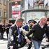 Mr Farage was led away by security quickly
