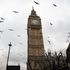 LONDON, ENGLAND - FEBRUARY 01: Birds fly past the Elizabeth Tower, commonly known as Big Ben, on February 01, 2017 in London, England. The European Union (notification of withdrawal) bill that will trigger article 50 is being debated by MPs over two days. The vote will take place on tomorrow evening. Labour MPs are subject to a three-line whip after Jeremy Corbyn urged his party to vote for Article 50. (Photo by Jack Taylor/Getty Images)