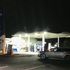 The scene in the village of Waringstown, Co Down, where a man has been shot dead at a petrol station.