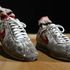 The screen matched running shoes and socks worn by Tom Hanks in the 1994 film Forrest Gump