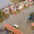 DONCASTER, ENGLAND - NOVEMBER 12: Flood water covers the roads and part of local houses in the Fishlake area on November 12, 2019 in Doncaster, England. More heavy rain is expected in parts of the Midlands and Yorkshire as the Environment Agency issues 30 flood warnings and five severe warnings on the River Don in South Yorkshire. The prime minister is chairing a meeting of the government's emergency committee later today. (Photo by Christopher Furlong/Getty Images)