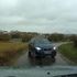 A car driven on the wrong side of the road near RAF Croughton