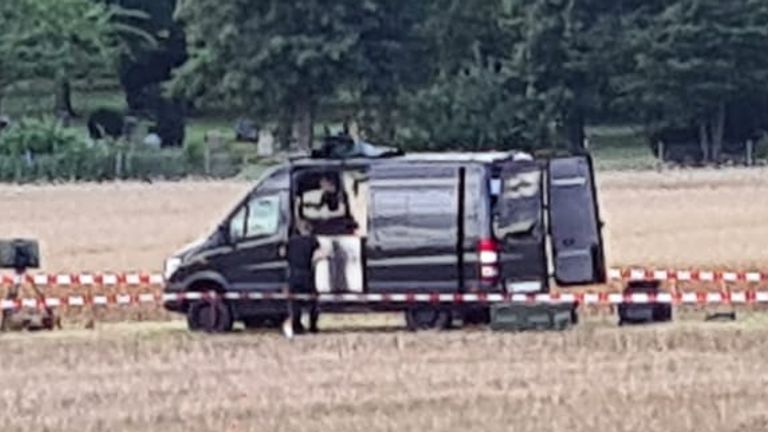 Police search. Pic: Maik Niemtschke
