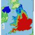National Trust map showing overheating predictions for south of England in 2060. Pic: National Trust