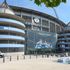 Etihad Stadium of Manchester City soccer club. The stadium is now empty because of the COVID-19 disease