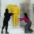 Visual merchandisers and windows team members put the finishing to the window display at the Selfridges store in London, revealing a preview of their latest theme 'Good Nature'. The store is preparing for reopening on April 12 when further lockdown restrictions are eased in England
