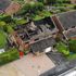 The semi-detached houses had their rooves burnt off by the lightning. Pic: Jez Rolfe Photography