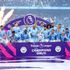 File photo dated 23-05-2021 of Manchester City players celebrate with the trophy after the final whistle in the Premier League match at the Etihad Stadium, Manchester. Issue date: Wednesday May 26, 2021.