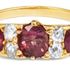 A ruby and diamond eternity band similar to that of an elderly woman's, that was stolen from her finger in at Broomfield Hospital in Chelmsford, Essex, where she died.