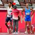 Britain's Zharnel Hughes (L) was disqualified before Italy's Lamont Marcell Jacobs (R) won gold. Pic: USA Today Sports