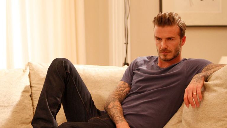On set with David Beckham | Video | Watch TV Show | Sky Sports