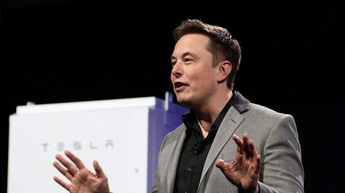 Tesla Boss Elon Musk Shows Off Powerwall