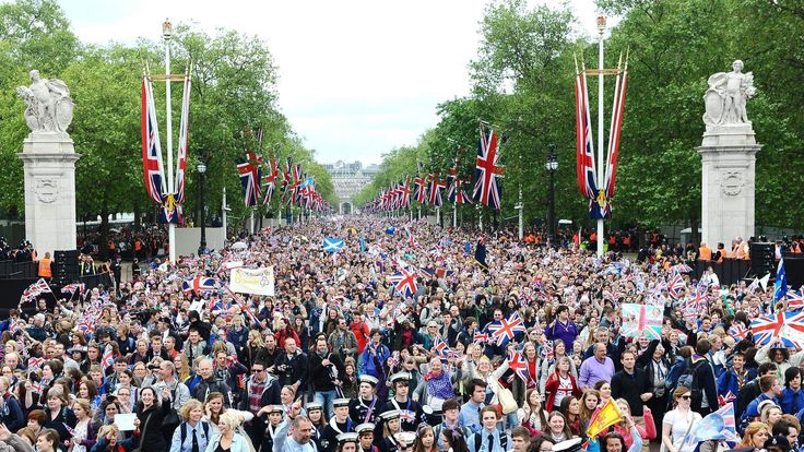 Diamond Jubilee celebrations on The Mall in 2012.