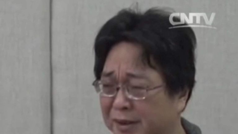 Gui Minhai pictured on state TV in China