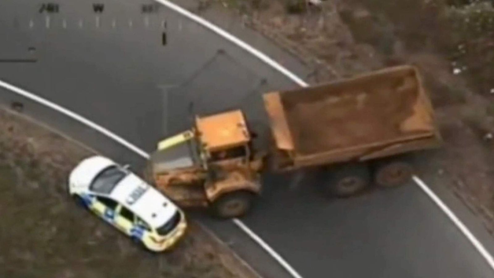 Dumper Truck Rampage Caught On Police Cameras UK News Sky News