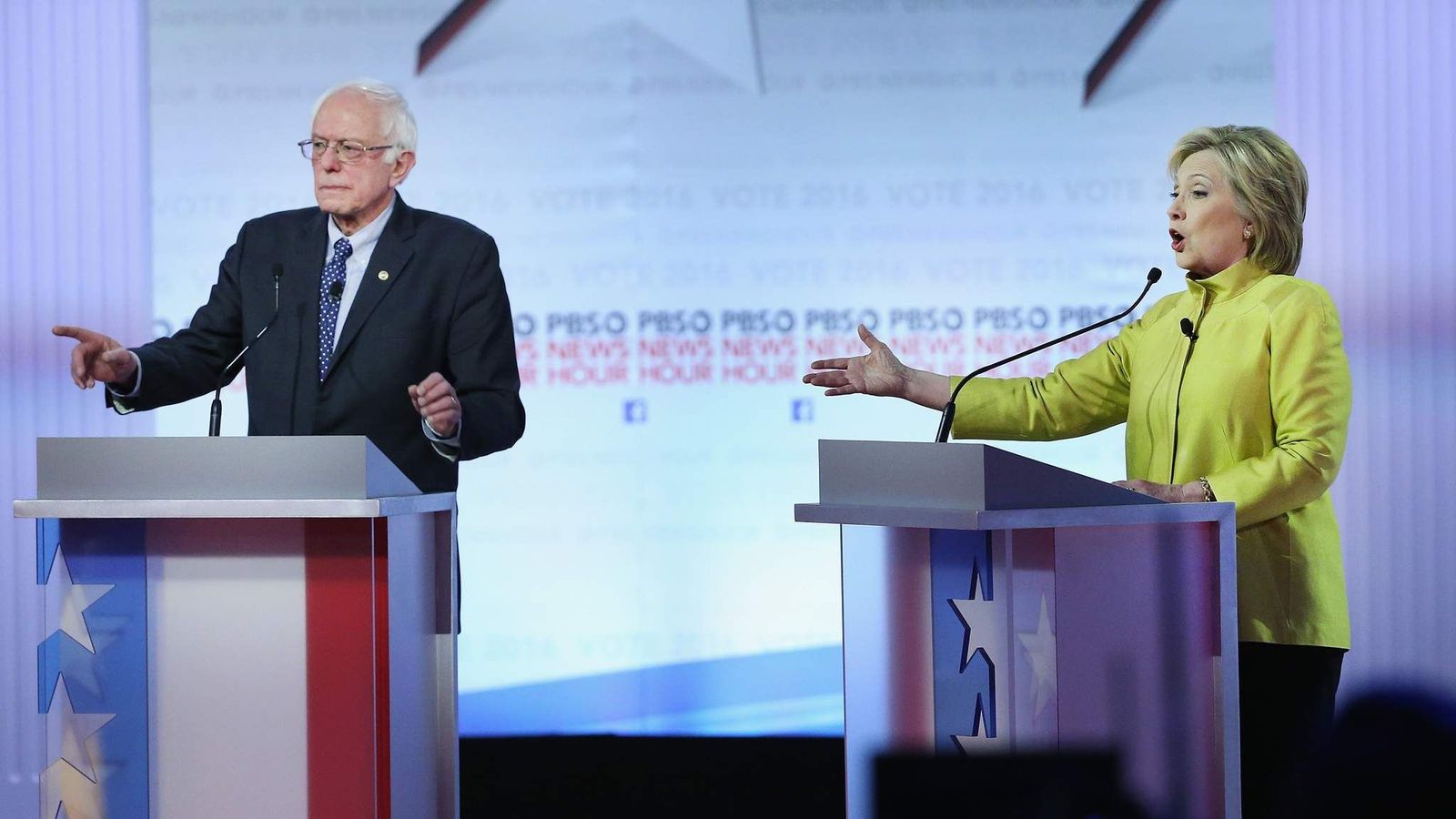 Clinton Sanders Clinton And Sanders Woo Black Vote In TV Duel | US News | Sky News