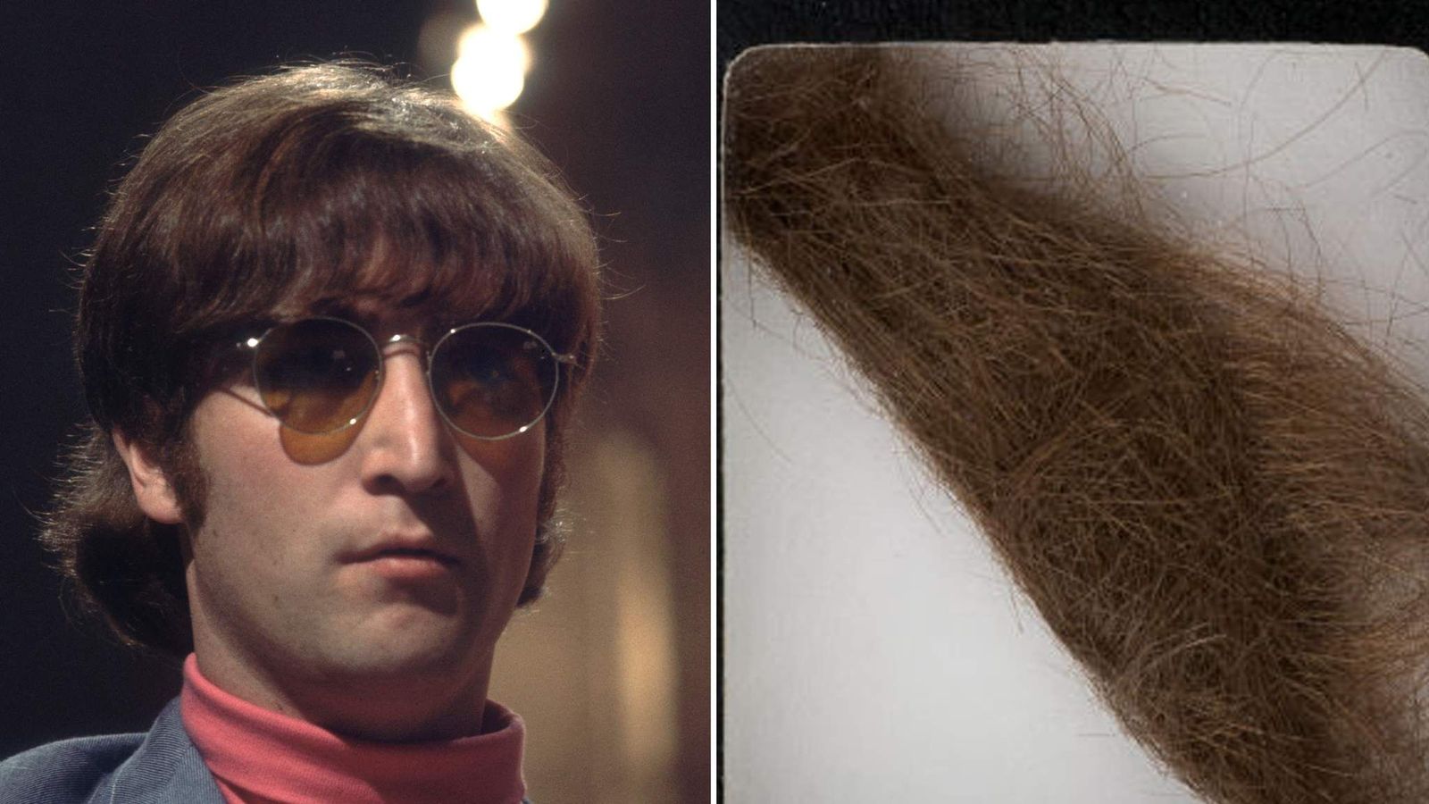Lock Of John Lennon's Hair Sells For 35,000 Ents & Arts News Sky News