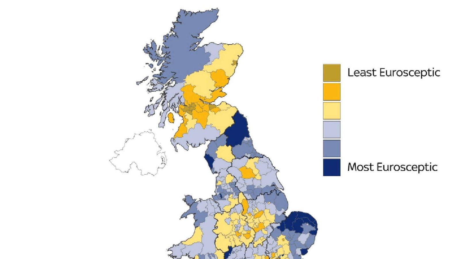 Sky's Brexit Map Reveals Most Pro-Leave Areas | UK News | Sky News