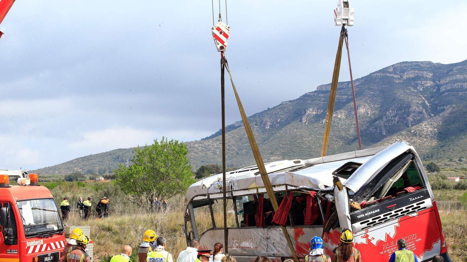 Spain Bus Crash Victims' Nationalities Confirmed World News Sky News