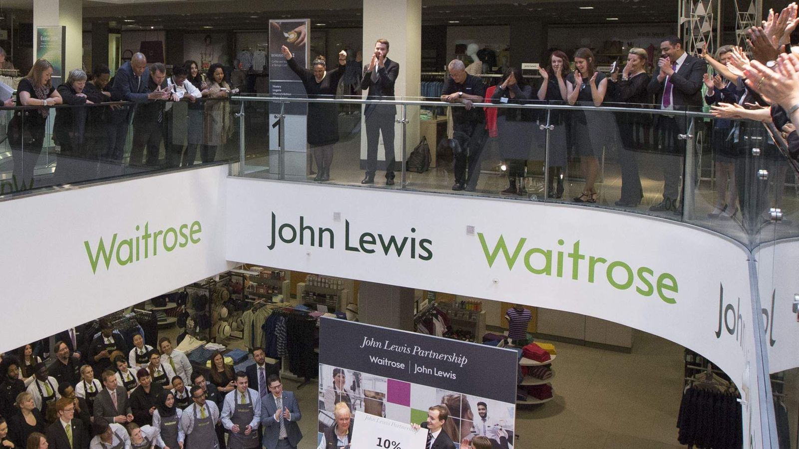 John Lewis And Waitrose Staff Net 10 Bonus Business News Sky News