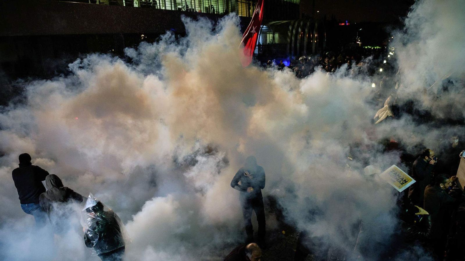 Turkish Police Fire Tear Gas To Seize Newspaper | World News | Sky News