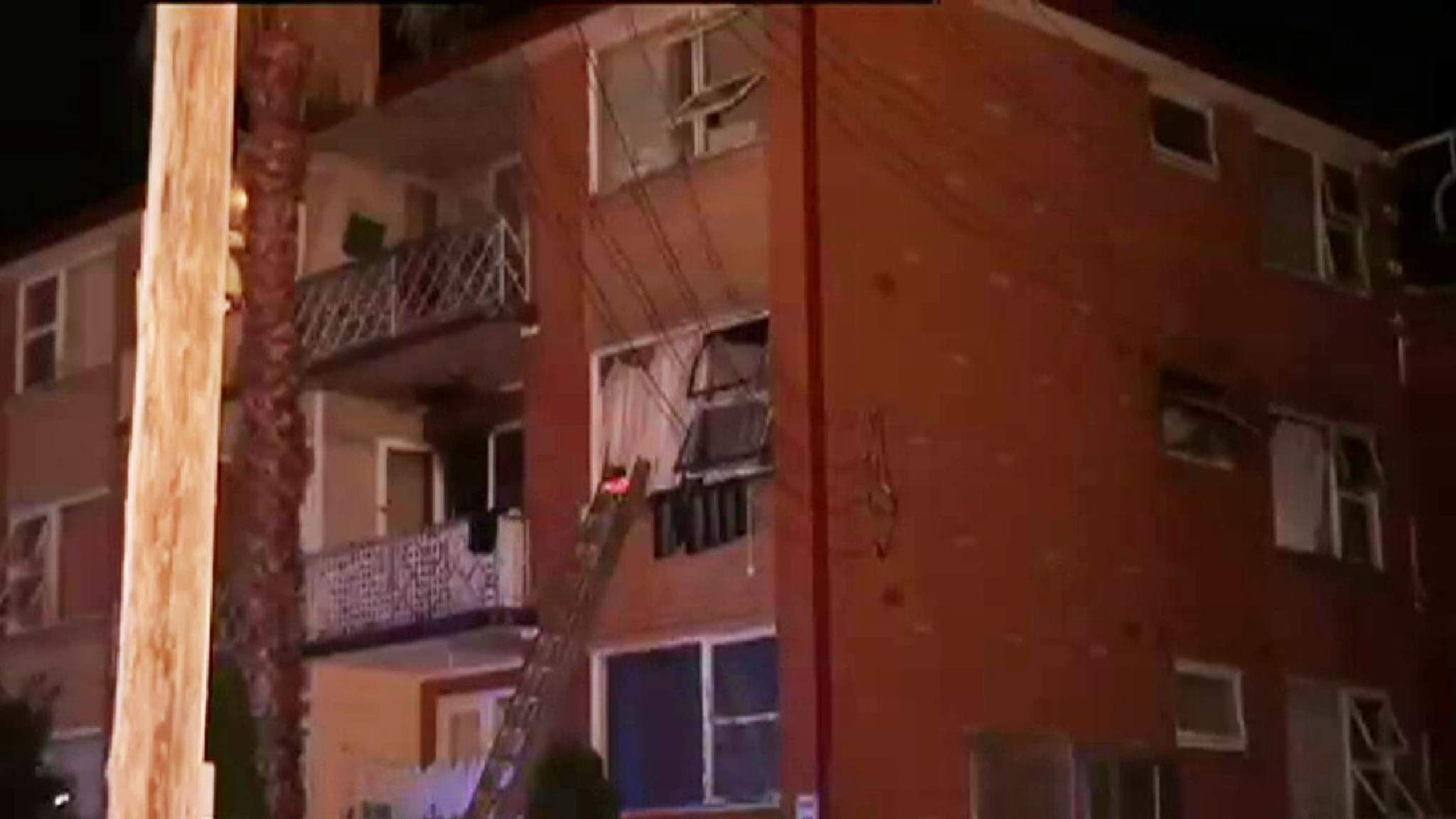Mum Drops Kids From Window Of Burning Flat | World News | Sky News